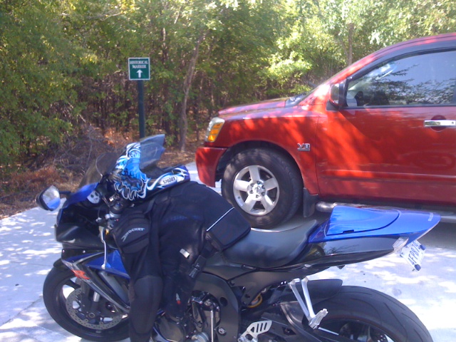 This was as close as I could get to the historical marker, since it is on a walking/biking trail.